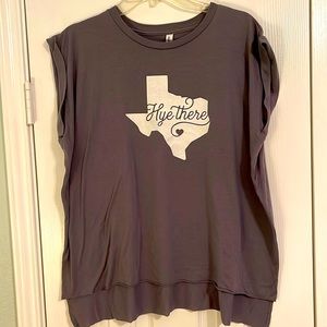 Hye, Texas T shirt from Garrison Brothers Distillery. Grey, Size XL